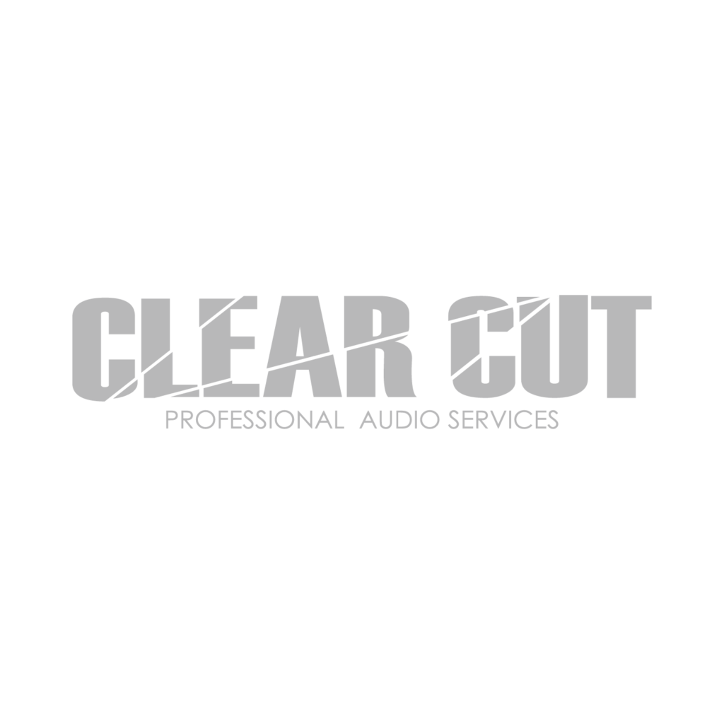 clear cut professional audio and sound logo