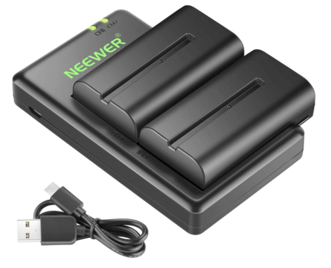 Neewer NP-F550 Battery Charger Set